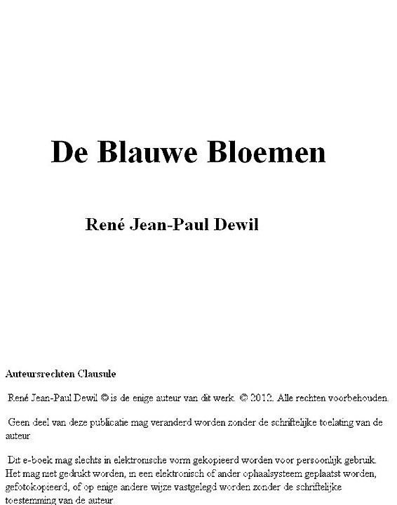 De Blauwe Bloemen
