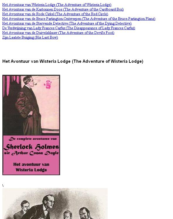Doyle, Arthur Conan - (1907) 04 Zijn Laatste Buiging (His Last Bow)