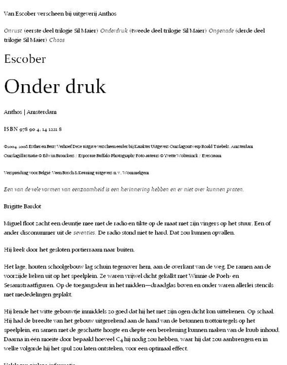 Onder Druk