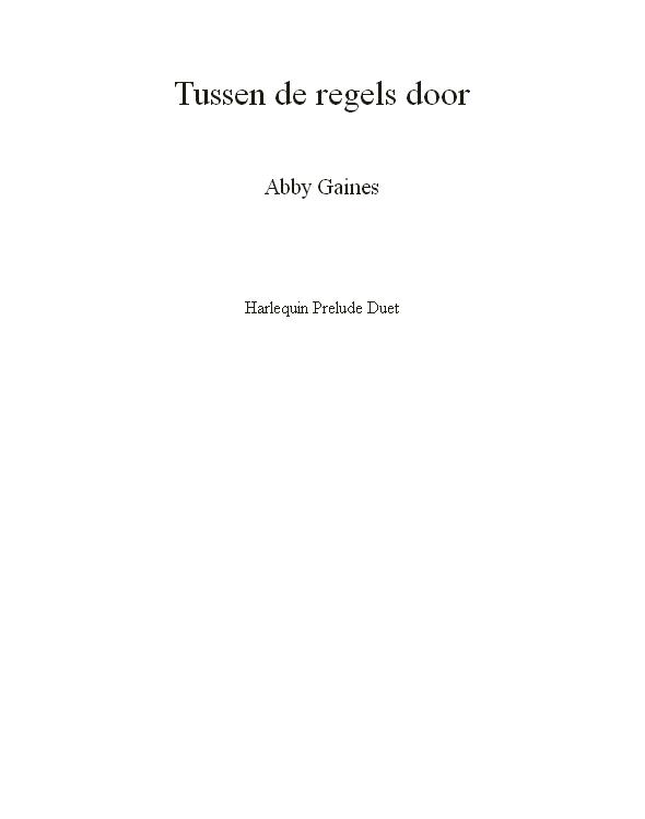 Tussen de regels door