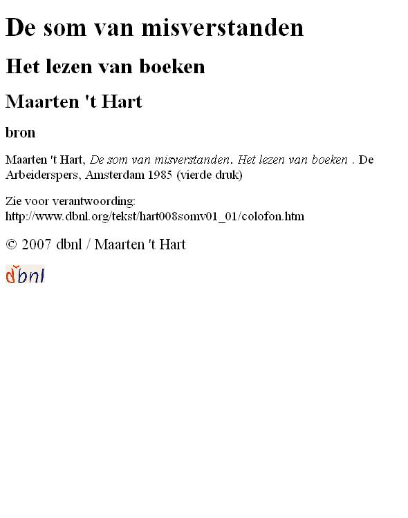de som van misverstanden