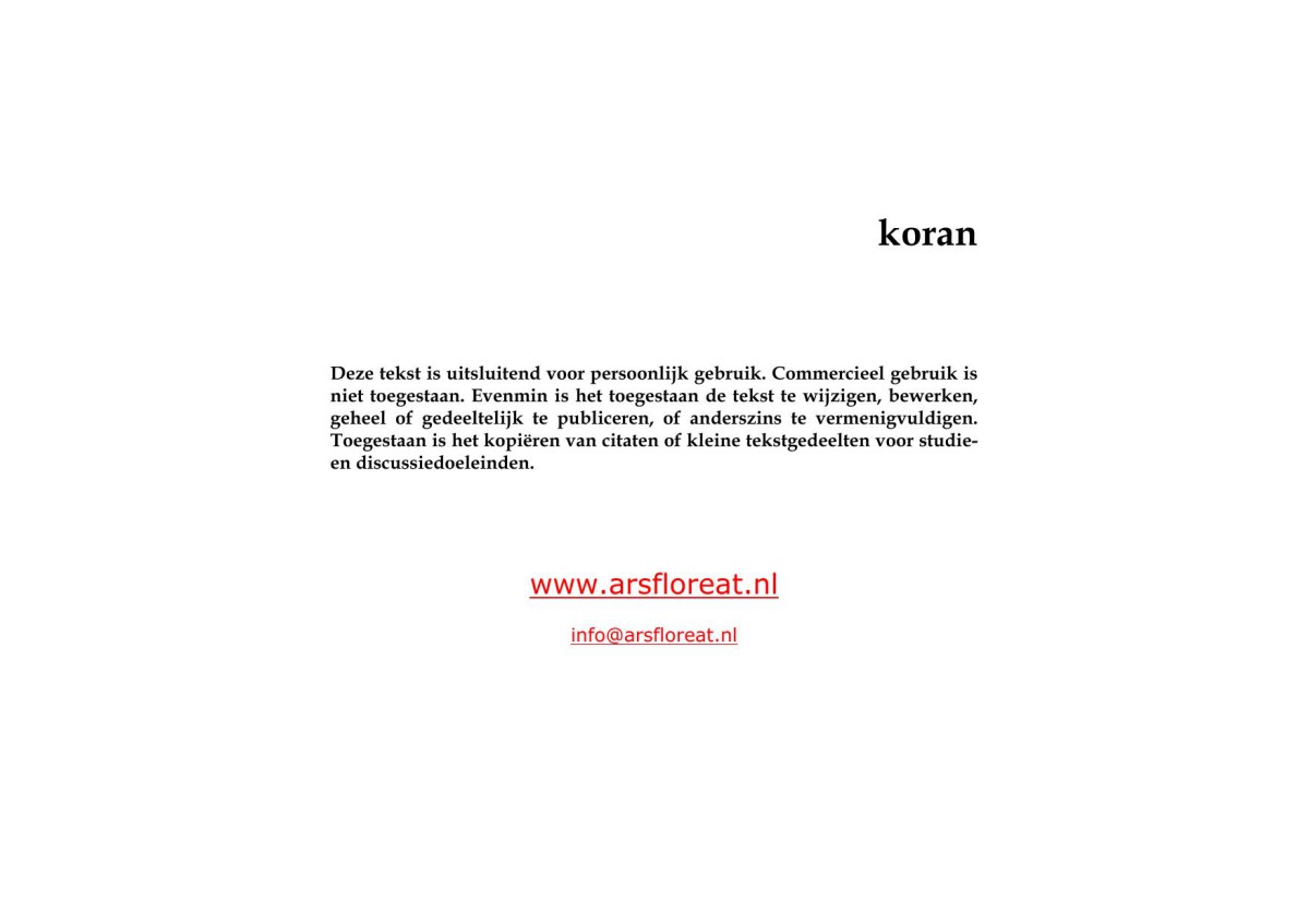 De Heilige Koran