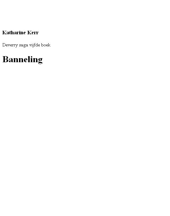 Deverry 05 - Banneling