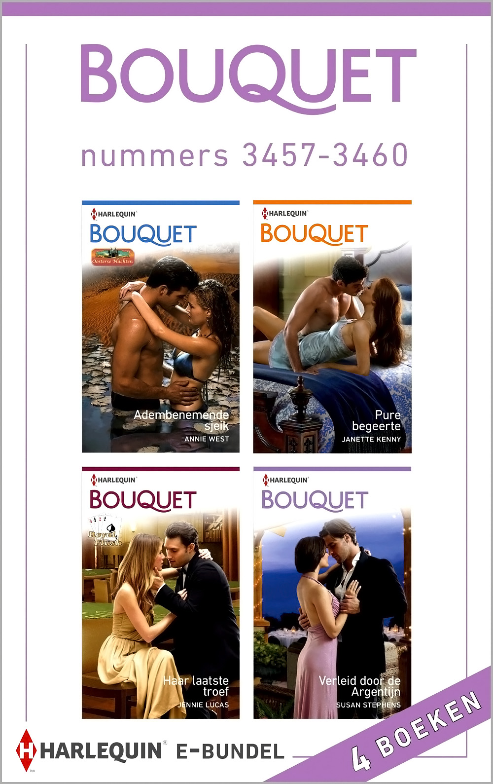 Bouquet e-bundel nummers 3457-3460, 4-in-1