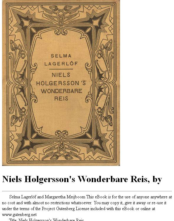 Niels Holgersson's Wonderbare Reis