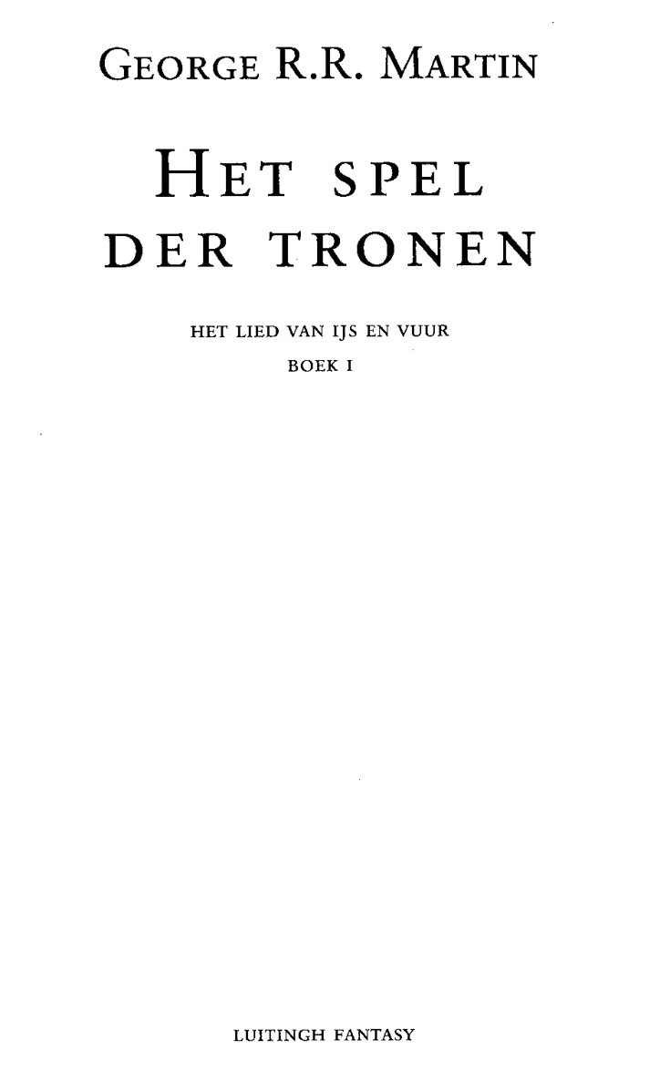 Het Spel Der Tronen
