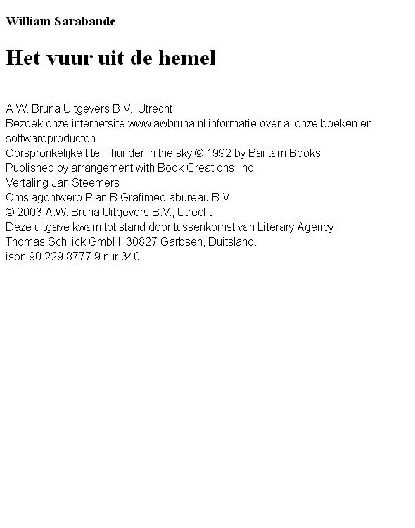 Het vuur uit de hemel