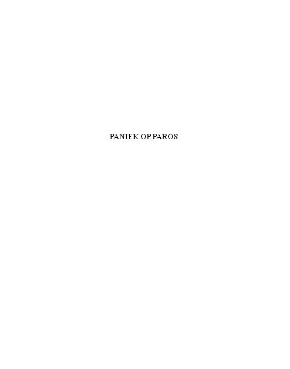Bob Evers - Paniek op Paros