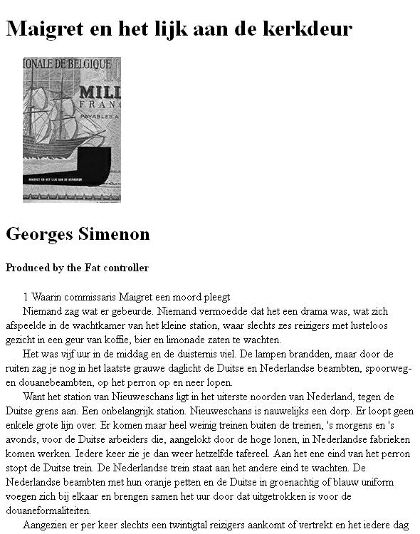 Maigret en het lijk aan de kerkdeur