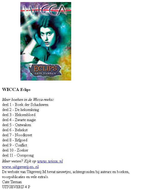 Wicca deel 12 - Eclips