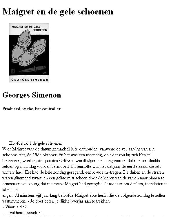 Maigret En De Gele Schoenen