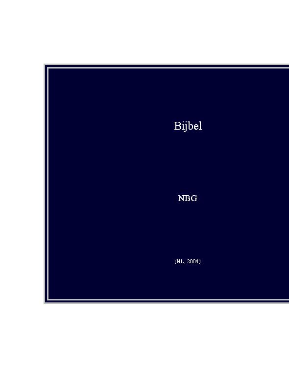 Bijbel (NL, 2004)