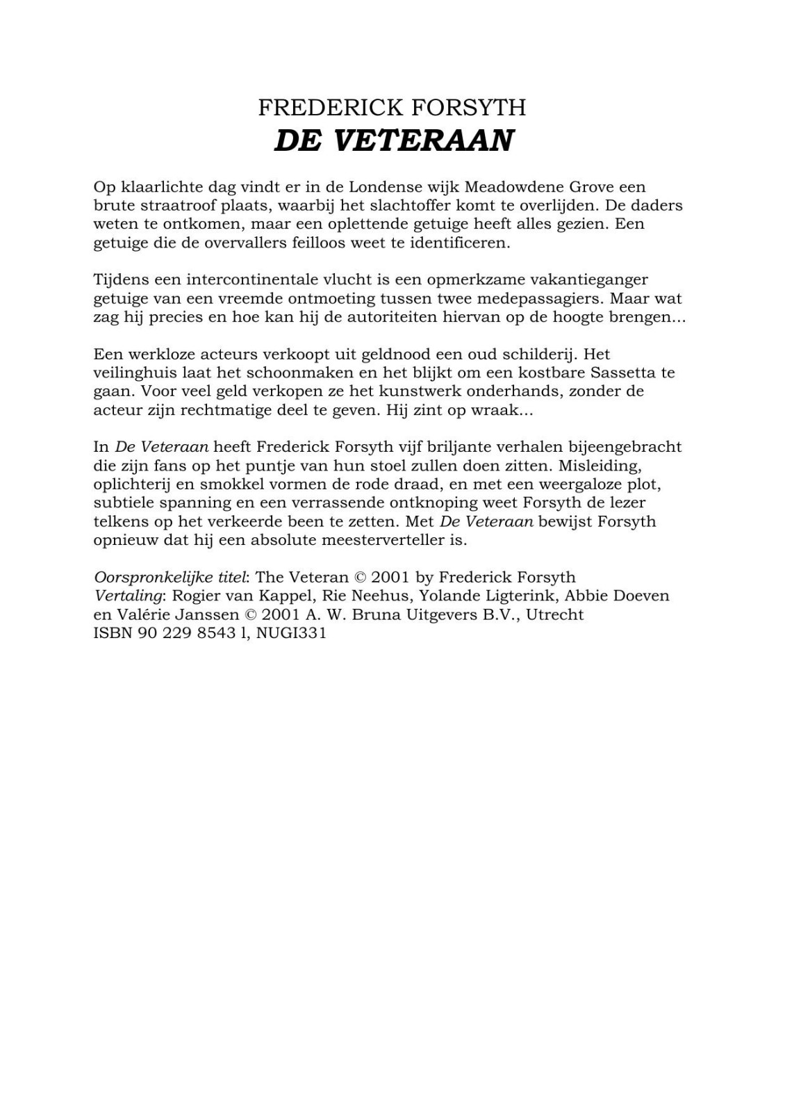 Microsoft Word - Forsyth, Frederick - De Veteraan _The Veteran_.doc
