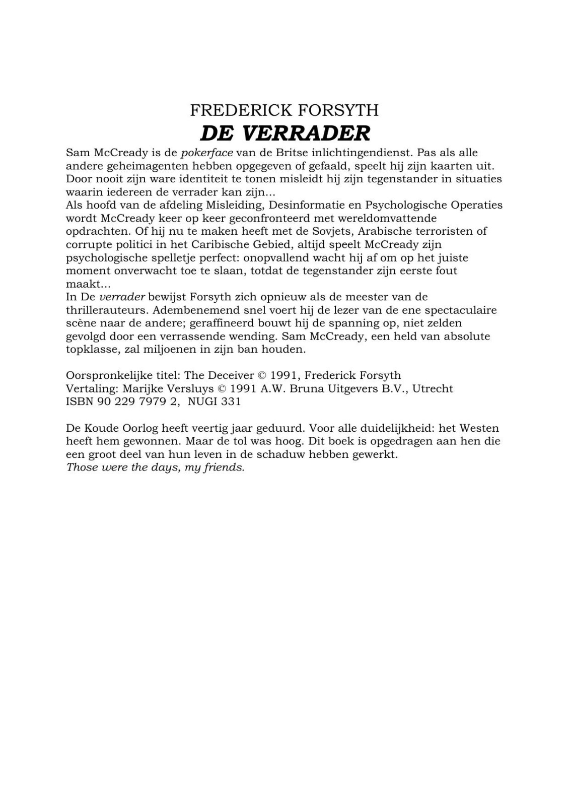 Microsoft Word - Forsyth, Frederick - De Verrader.doc