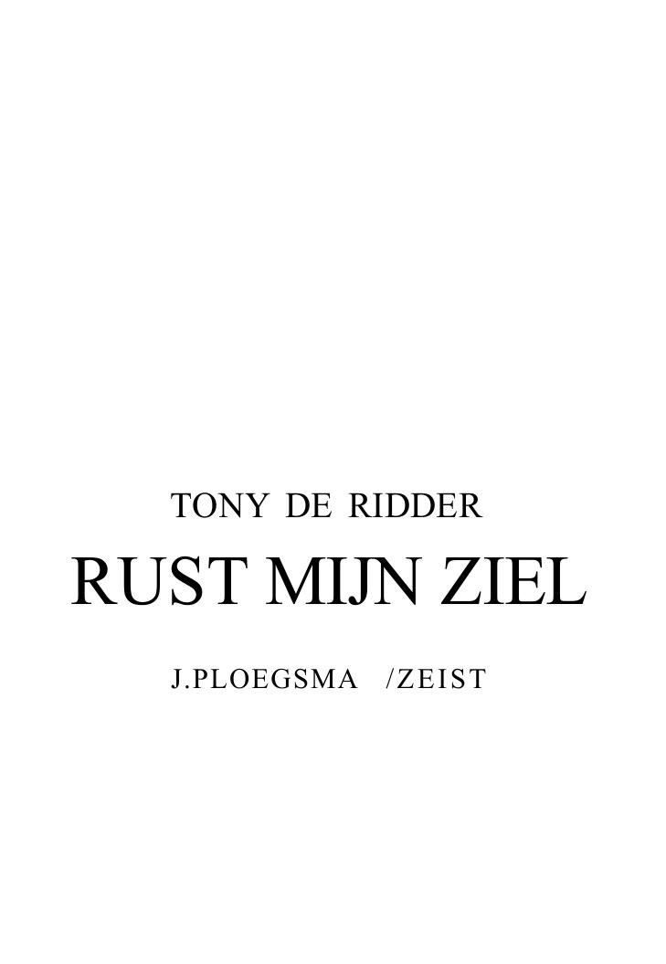RUST MIJN ZIEL
