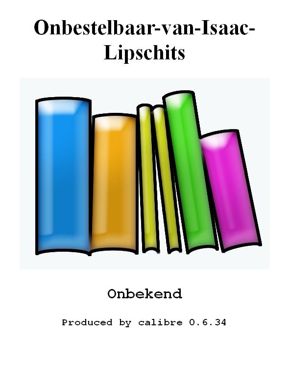 Onbestelbaar-van-Isaac-Lipschits