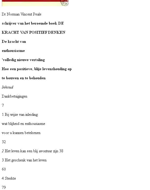 De Kracht Van Enthousiasme