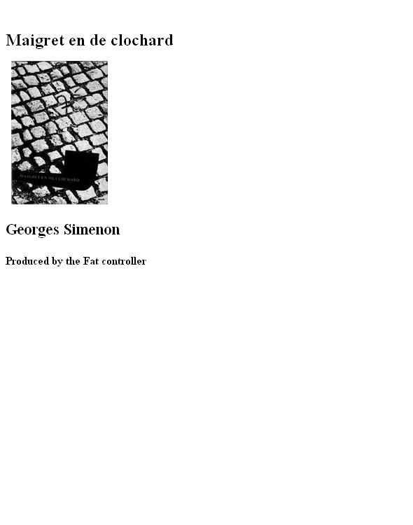 Maigret en de clochard