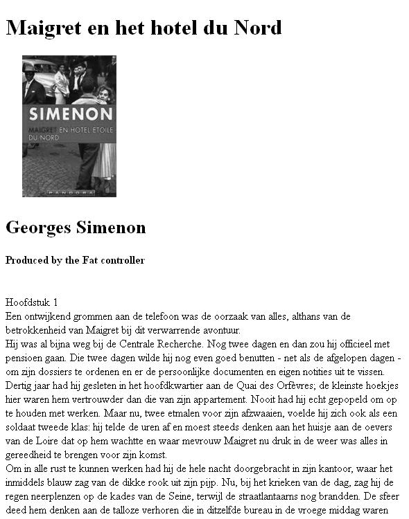 Maigret en het hotel du Nord