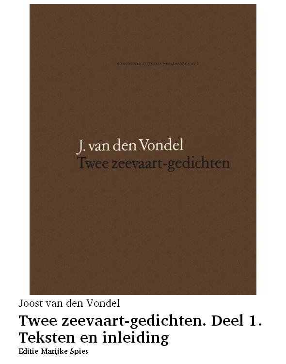 Twee zeevaart-gedichten. Deel 1. Teksten en inleiding