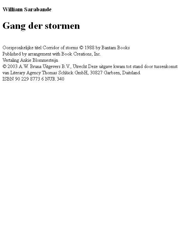 Gang der stormen