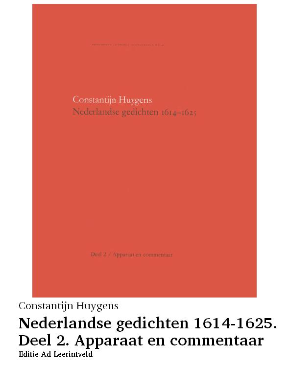 Nederlandse gedichten 1614-1625. Deel 2. Apparaat en commentaar