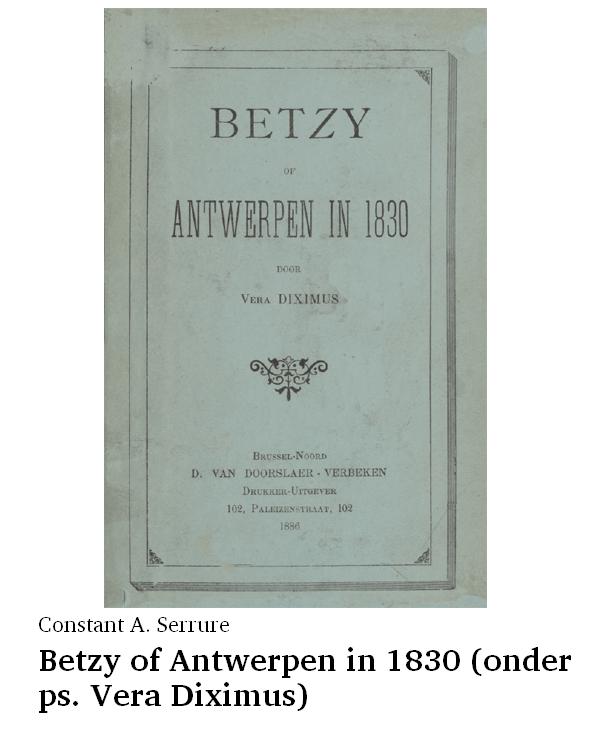 Betzy of Antwerpen in 1830 (onder ps. Vera Diximus)