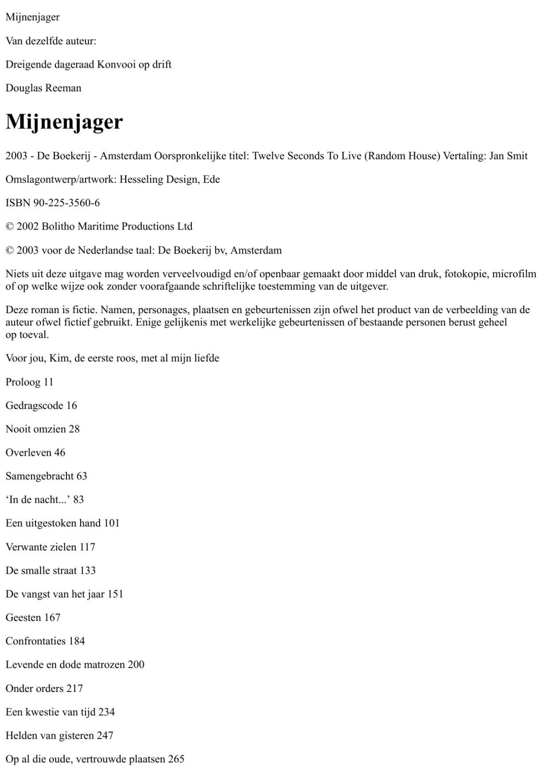 Reeman, Douglas - Mijnenjager