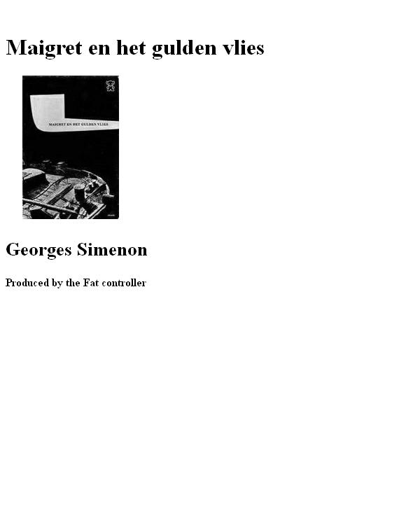 Maigret en het gulden vlies