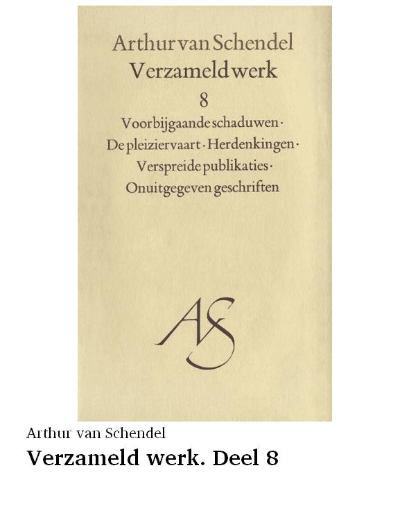 Verzameld werk. Deel 8