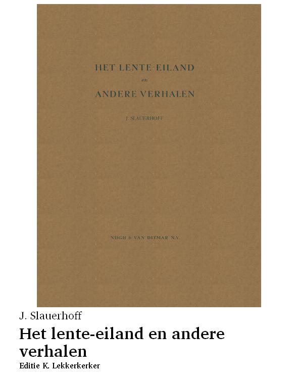 Het lente-eiland en andere verhalen