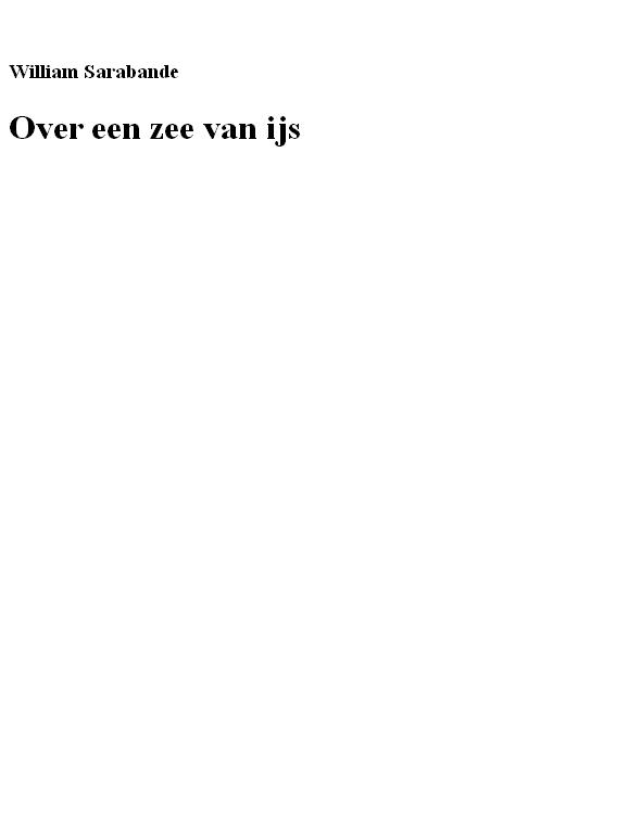 Over een zee van ijs