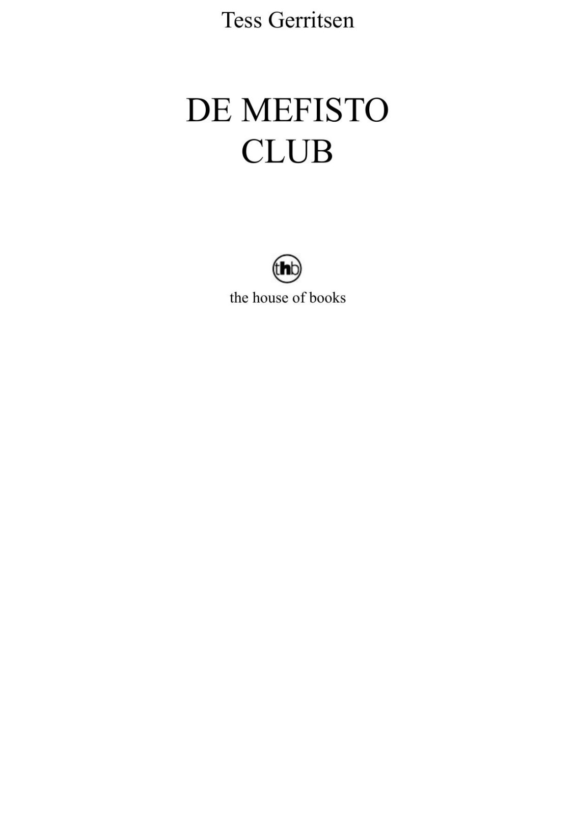 De Mefisto Club
