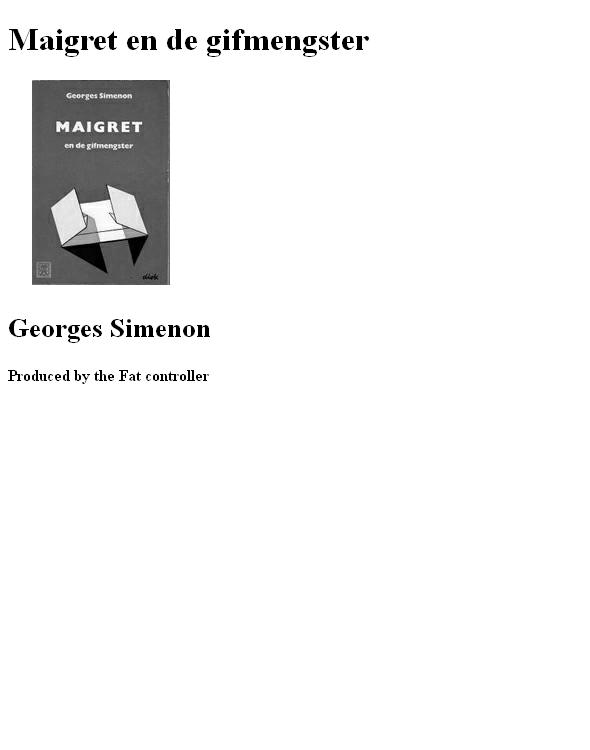 Maigret en de gifmengster