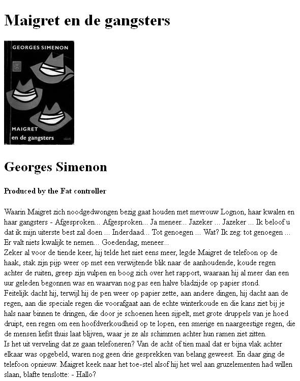 Maigret en de gangsters
