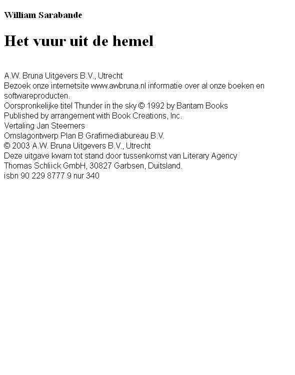 deel 6 - Het vuur uit de hemel