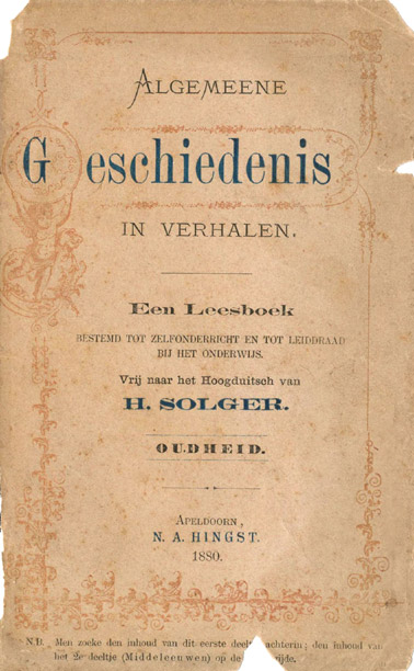 Algemeene Geschiedenis in Verhalen: Oudheid