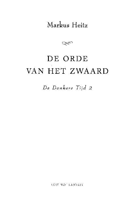 De Donkere Tijd 2 - De orde van het Zwaard