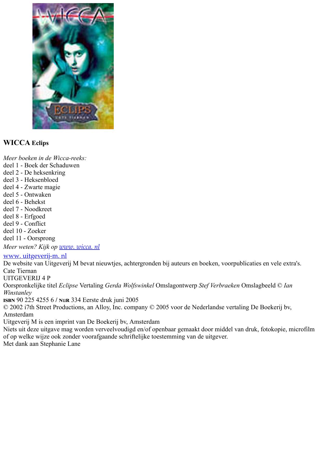 Wicca - deel 12 - eclips