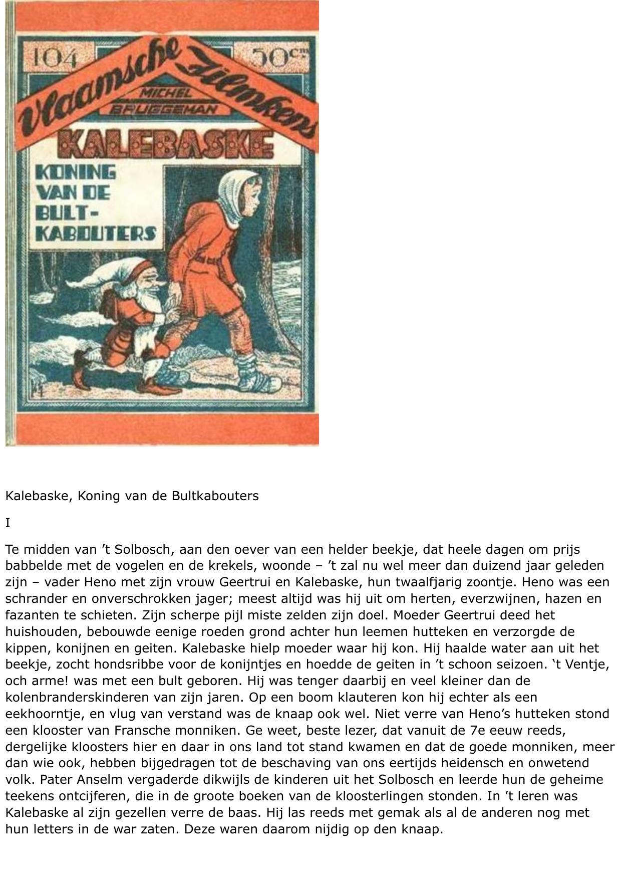 Vlaamsch Filmpje 104 Kalebaske