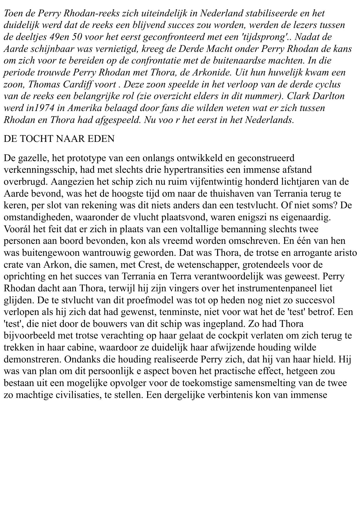 perry rhodan 0049a - de tocht naar eden