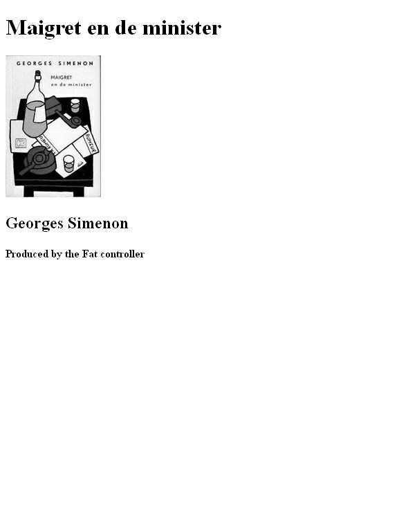 Maigret en de minister