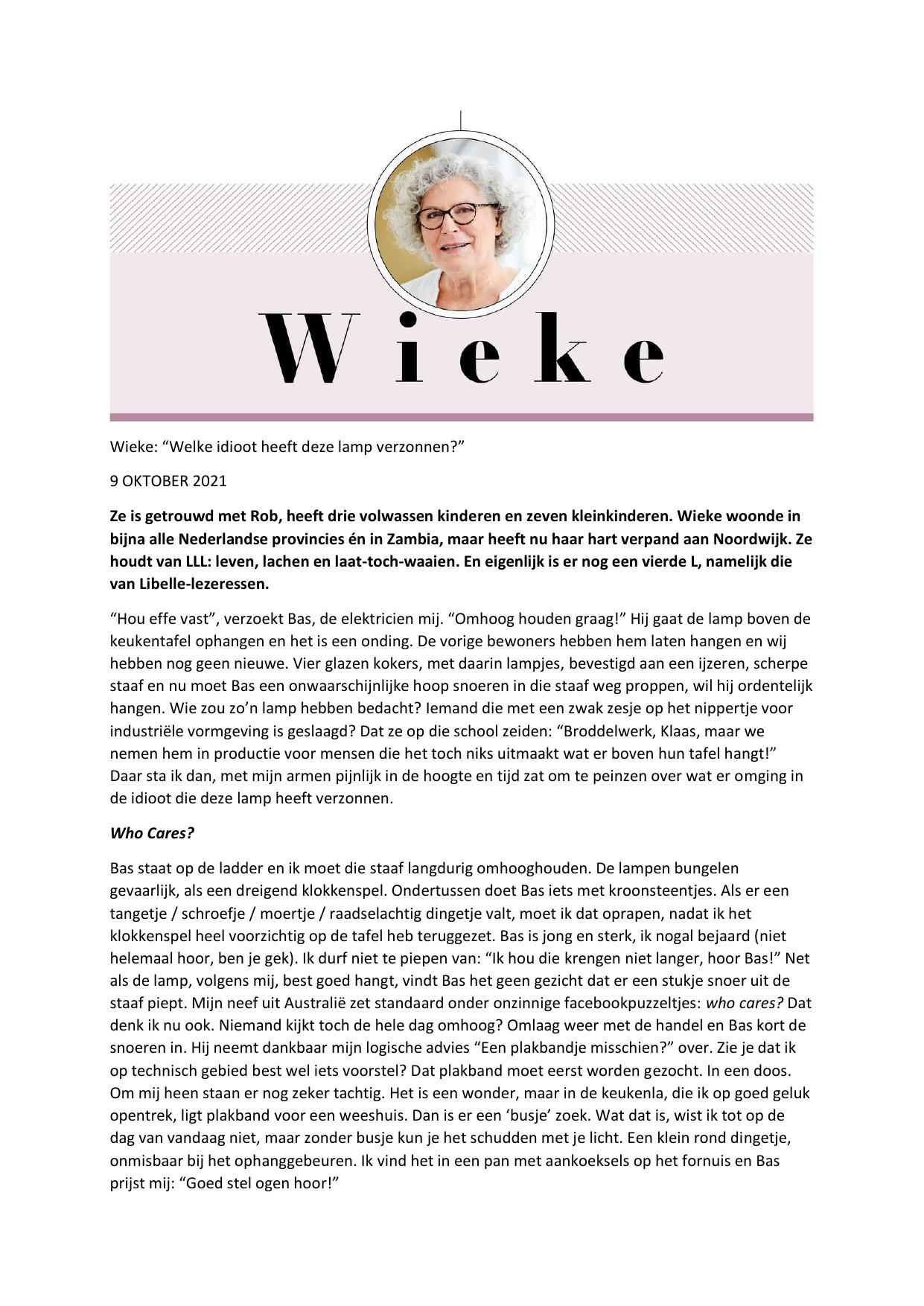 Verzameling Colums Wieke