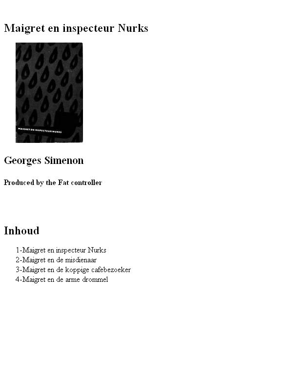 Maigret en inspecteur Nurks (4 verhalen)
