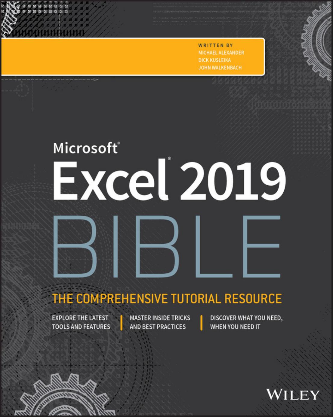 Excel® 2019Bible