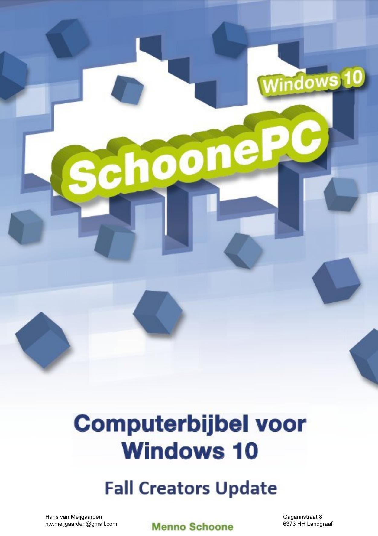 Het SchoonePC e-boek: De computerbijbel voor Windows 10 - 6e editie - 26e druk