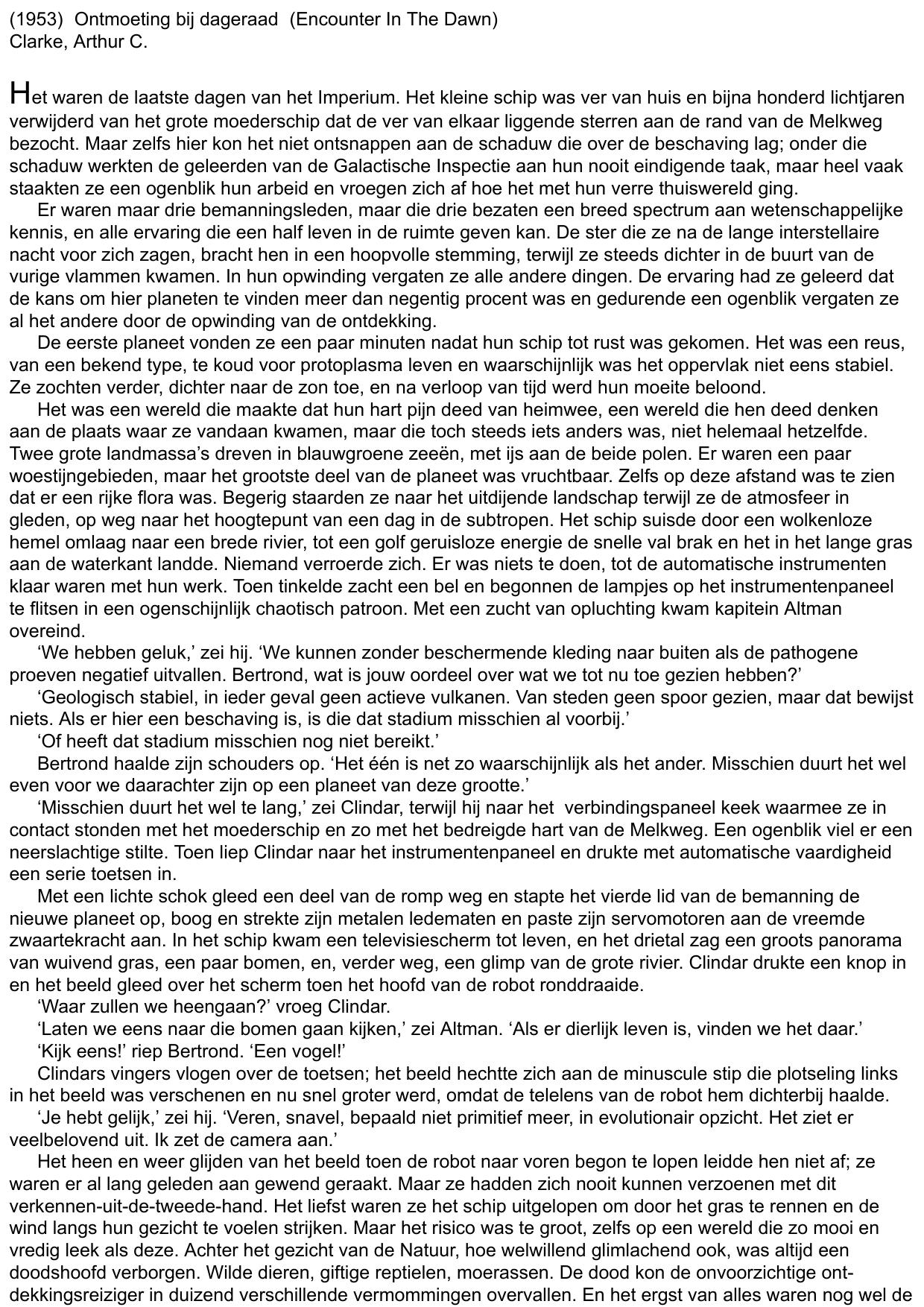 (1953) Ontmoeting Bij Dageraad (Encounter In The Dawn) - Sf