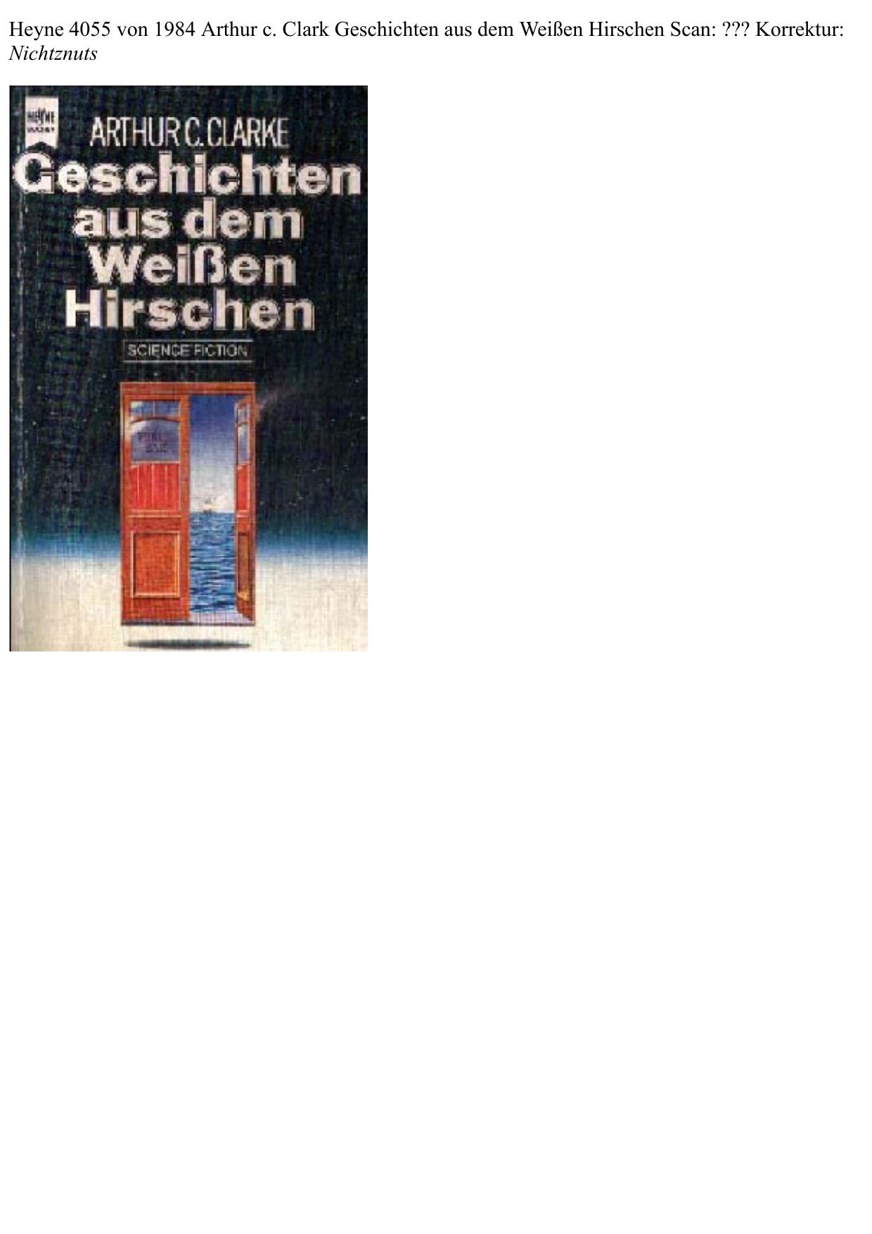clarke, arthur c_ - geschichten aus dem weissen hirschen