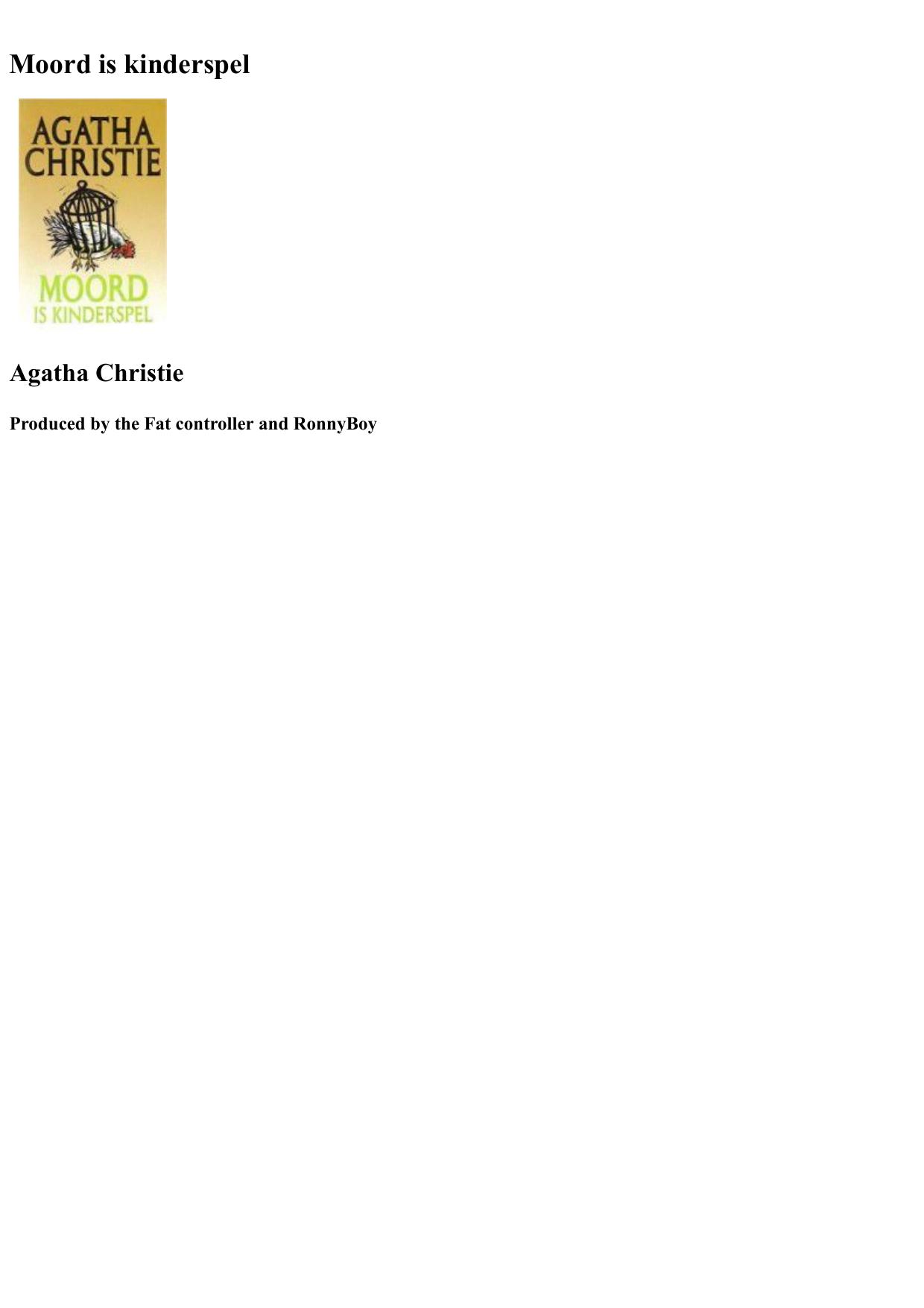 Agatha 44 - Moord Is Kinderspel