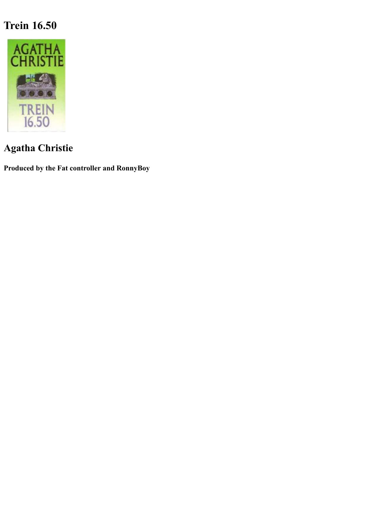 Agatha 02 - Trein 1650